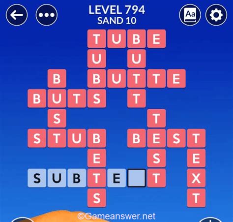 This makes Wordscapes level 7894 a medium challenge in the master levels for most users Previous Go Back Next Wildlife Guide. . Wordscapes 794